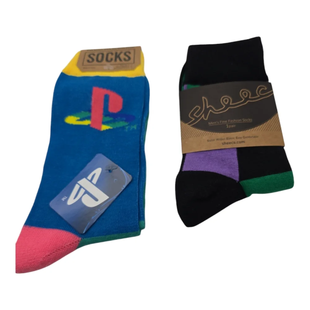 Men's NWT Sock Bundle 7 pair Nike Vapor Knee High Playstation Misc. Prints